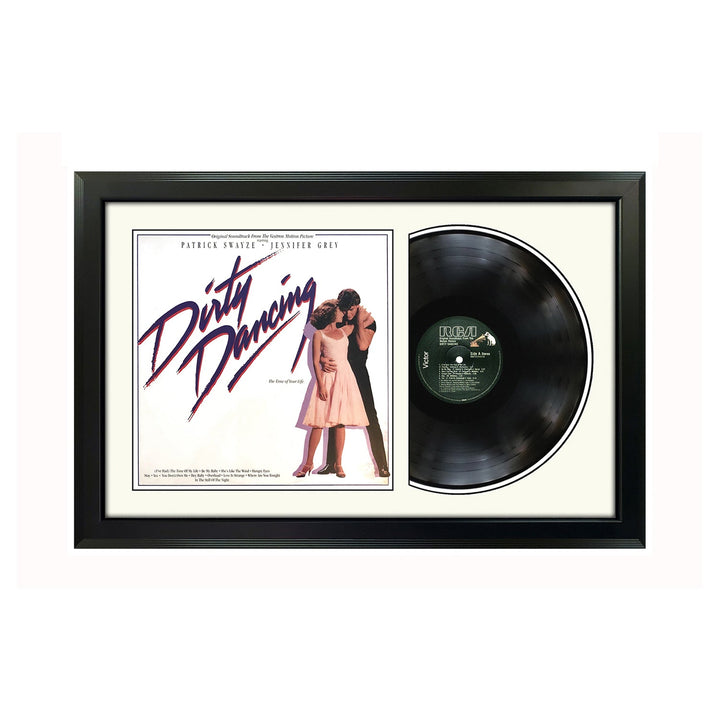Dirty Dancing Soundtrack Vinyl Record & Cover Professionally Framed 17.5 x 26.5 Display with a White Mat