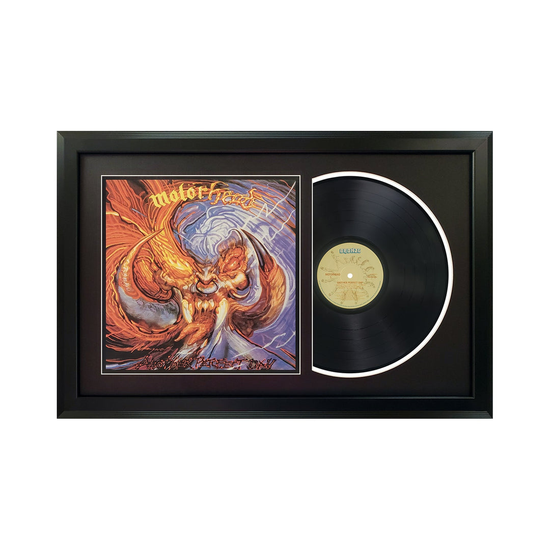 22Motorhead Another Perfect Day Genuine Vinyl Record & Cover Professionally Framed Wall Display with a Black Mat