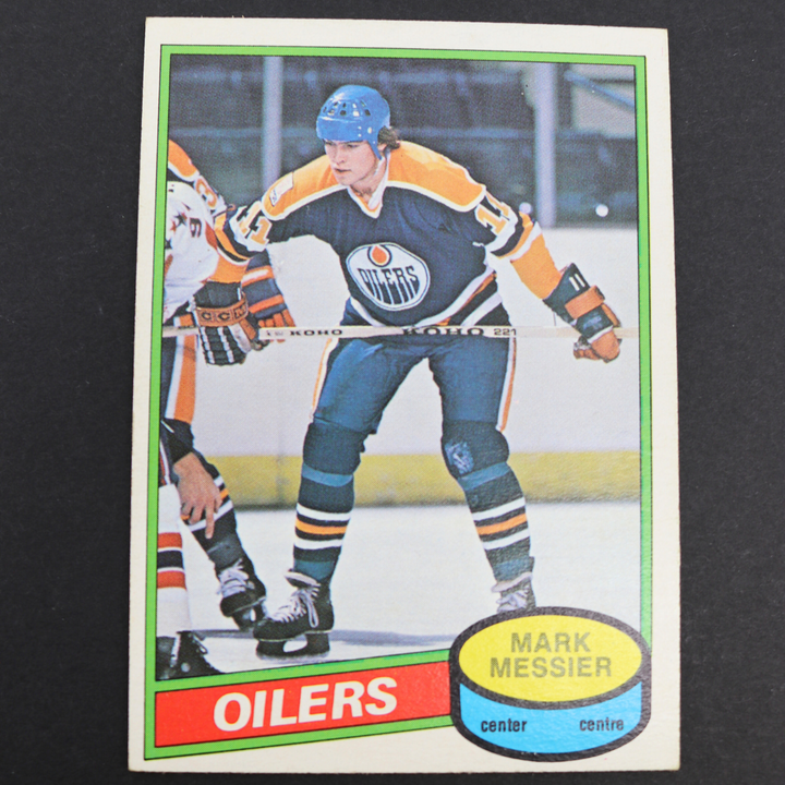 Mark Messier Edmonton Oilers 1980 Topps Hockey  Card