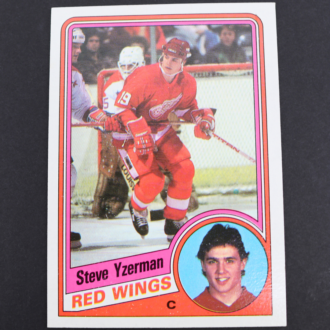 Steve Yzerman Detroit Red Wings 1984 Topps Hockey Card