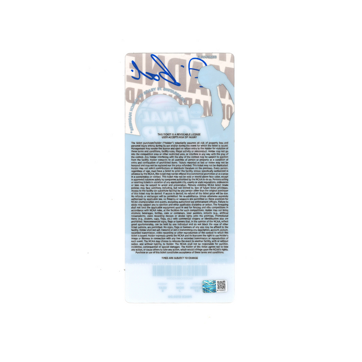 Jim Boeheim Syracuse University Autographed Signed 2013 NCAA Final Four Ticket (CX Auth)