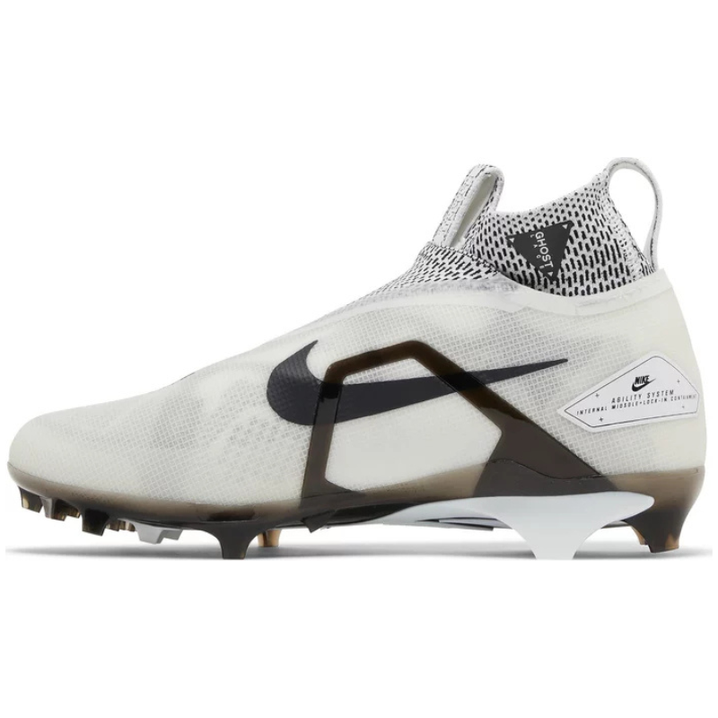 Ohio State Football Team Issued Nike Alpha Menace Elite 3 Wd P White/Black Particle Grey Wide Pair of Cleats