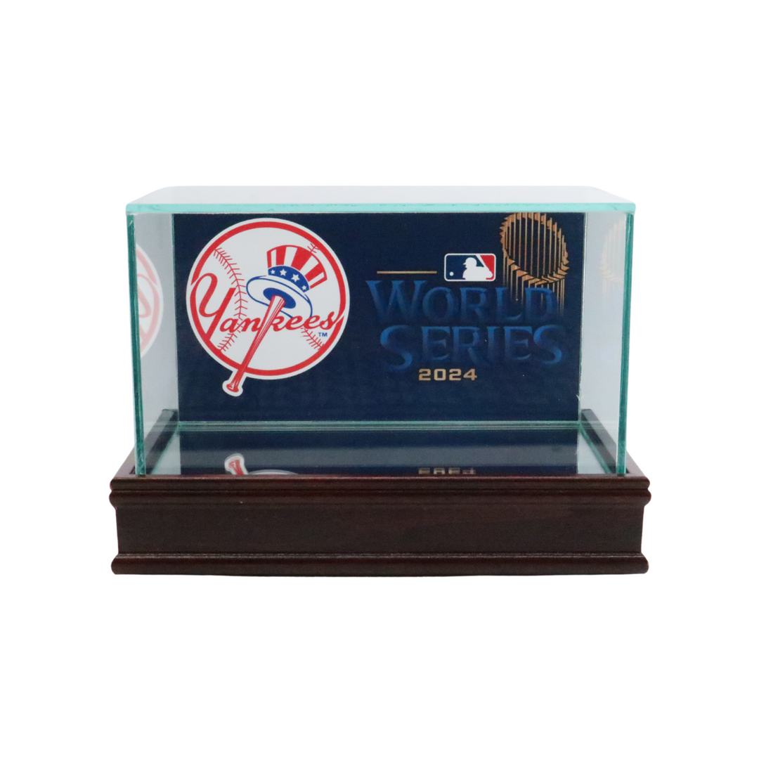 Double Glass Baseball Case with 2024 World Series Graphic
