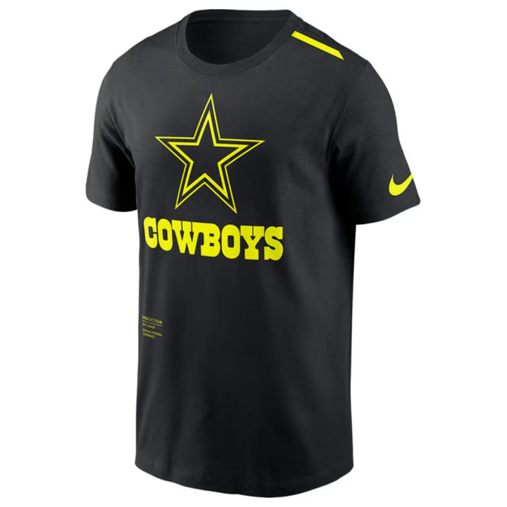 Dallas Cowboys Nike Volt Dri Fit Black Short Sleeve T Shirt