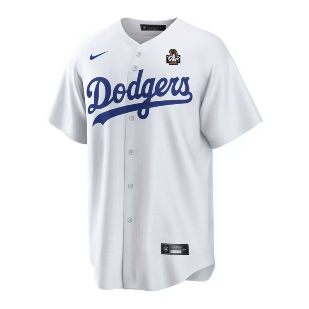 Shohei Ohtani Los Angeles Dodgers Nike Mens Replica 2024 WS Home Japanese Jersey - White