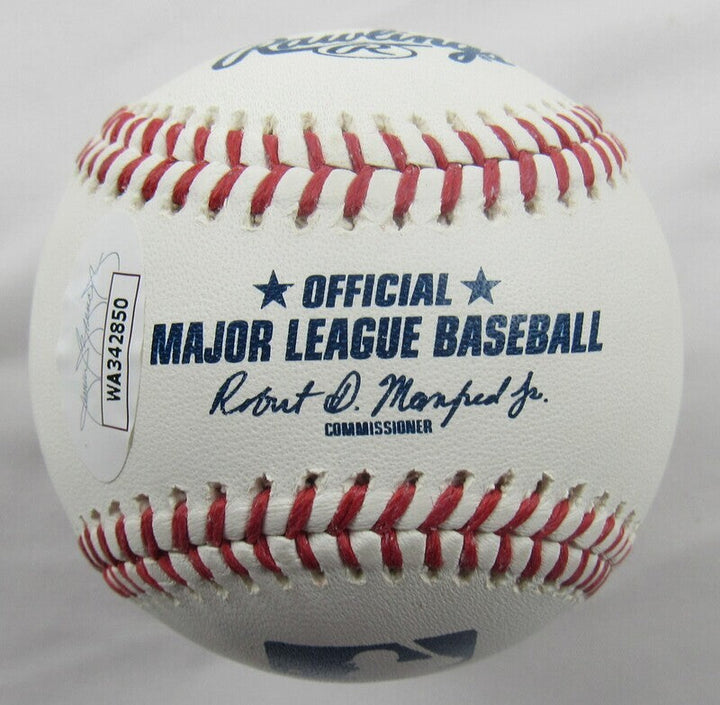 NY Mets Combined No-Hitter 6 Signed Auto Rawlings ROMLB Baseball JSA COA Engrave