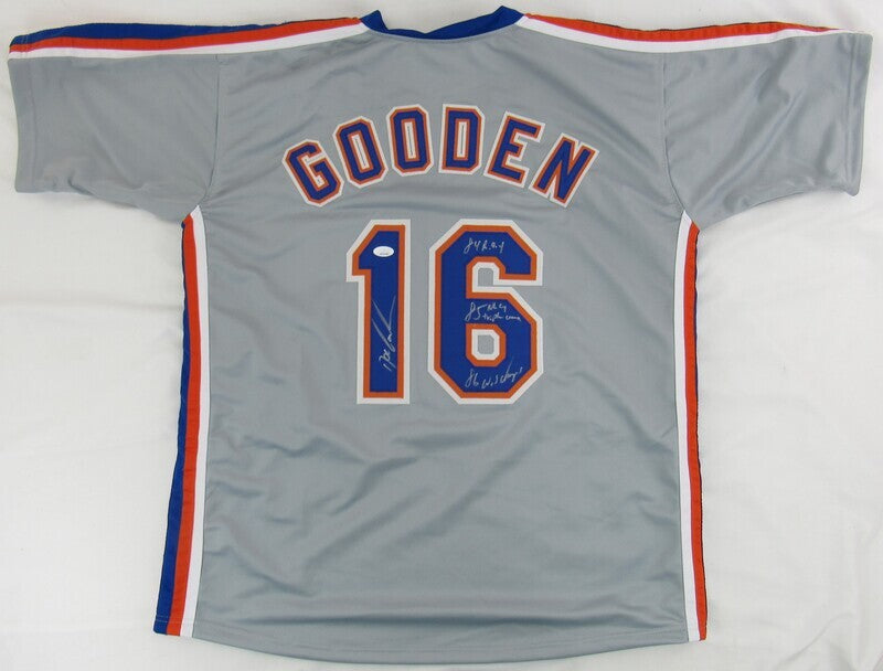 Doc Gooden Signed Replica Mets Jersey JSA Witness