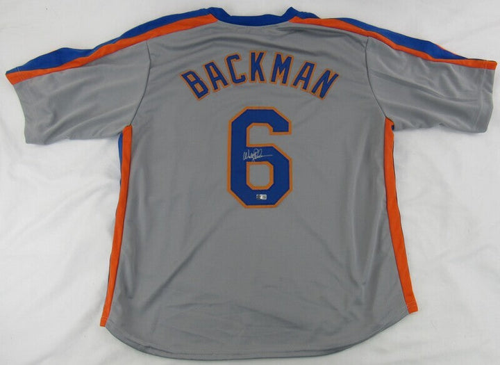 Wally Backman Signed Replica Mets Jersey Steiner Hologram