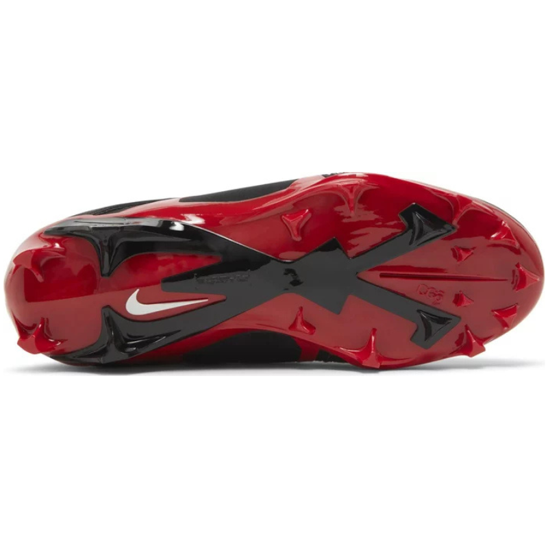 Ohio State Football Team Issued Nike Alpha Menace Pro 3 P Black/White - University Red Pair of Cleats