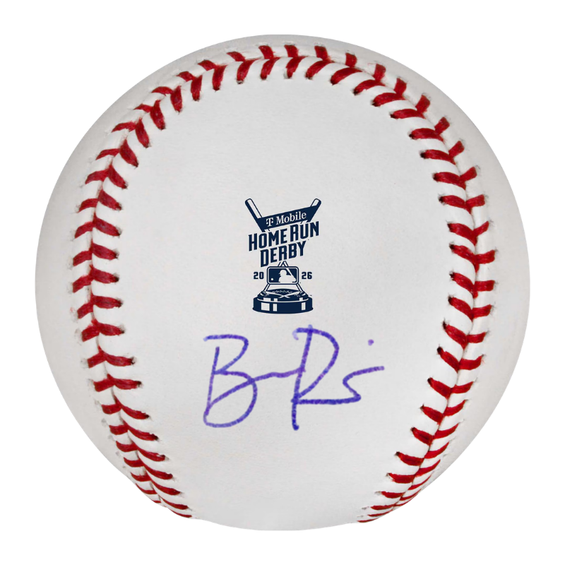 Ben Rice New York Yankees Autographed 2026 Home Run Derby Logo Baseball (CX Auth)