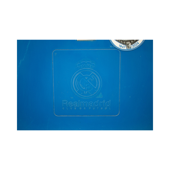 Real Madrid Original Santiago Bernabéu Stadium Seat with Real Madrid Logo and Embroidered Commemorative Patch