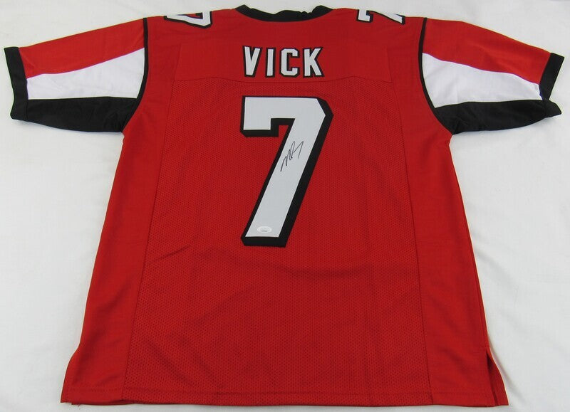 Michael Vick Signed Replica Falcons Jersey JSA Witness