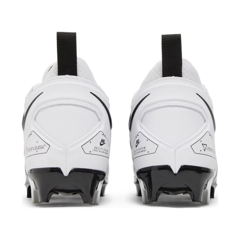 Ohio State Football Team Issued Nike Alpha Menace Pro 3 Wd P White/Black - White Wide Pair of Cleats