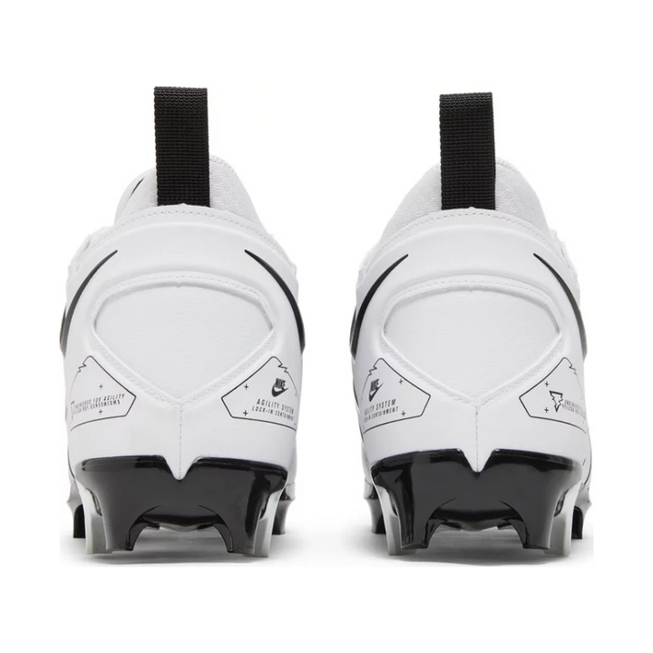 Ohio State Football Team Issued Nike Alpha Menace Pro 3 Wd P White/Black - White Wide Pair of Cleats