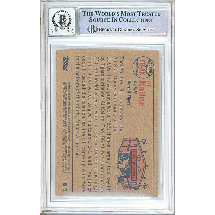 Al Kaline Detroit Tigers Signed 2006 Topps Heritage Flashbacks BGS Auto 10 Graded