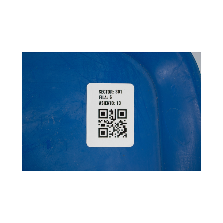 Real Madrid Original Santiago Bernabéu Stadium Seat with Real Madrid Logo and Embroidered Commemorative Patch