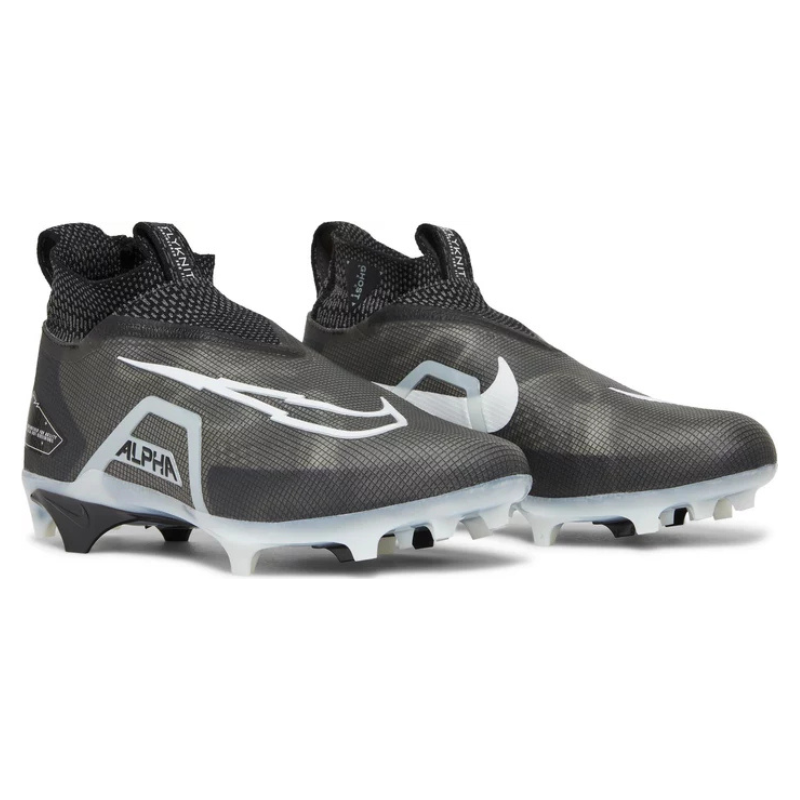 Ohio State Football Team Issued Nike Alpha Menace Elite 3 Wd P Black/White - Iron Grey Pair of Cleats