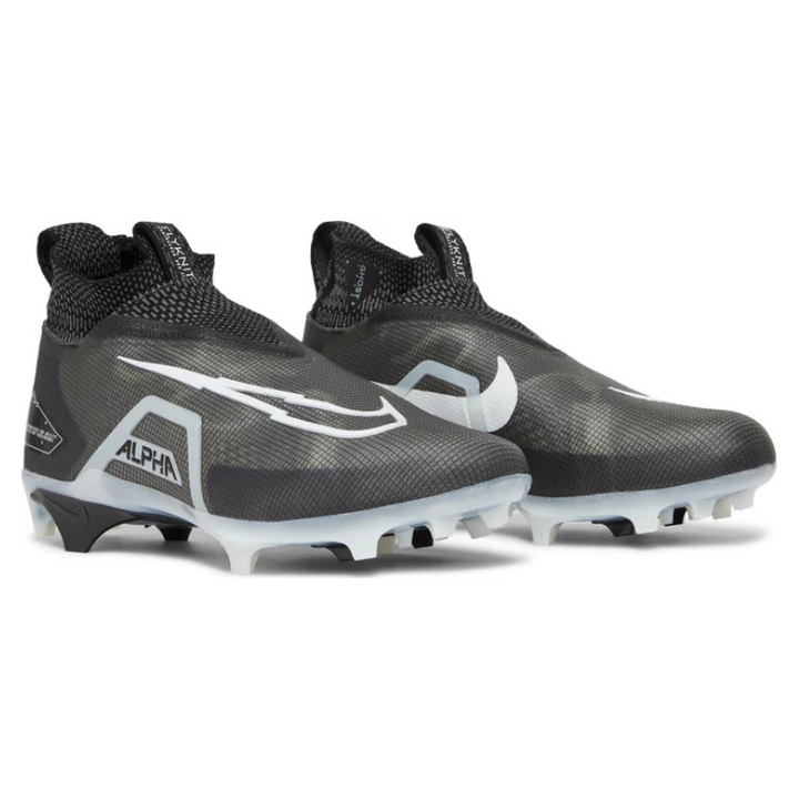 Ohio State Football Team Issued Nike Alpha Menace Elite 3 Wd P Black/White - Iron Grey Pair of Cleats