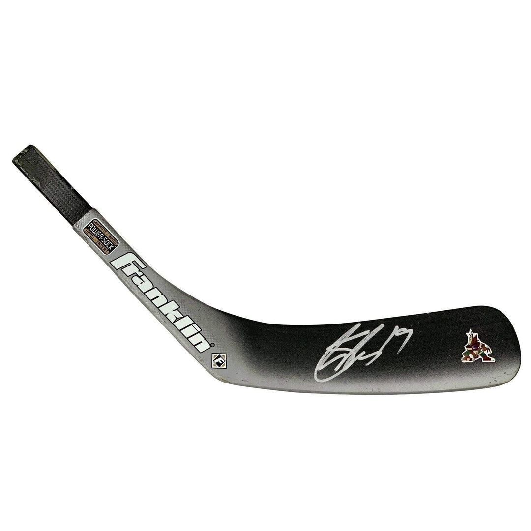 Hockey- Autographed- Shane Doan Arizona Coyotes Signed Hockey Stick Blade Beckett Authentic Auto COA with Cert