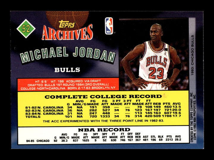 1992-93 Topps Archives #52 Michael Jordan