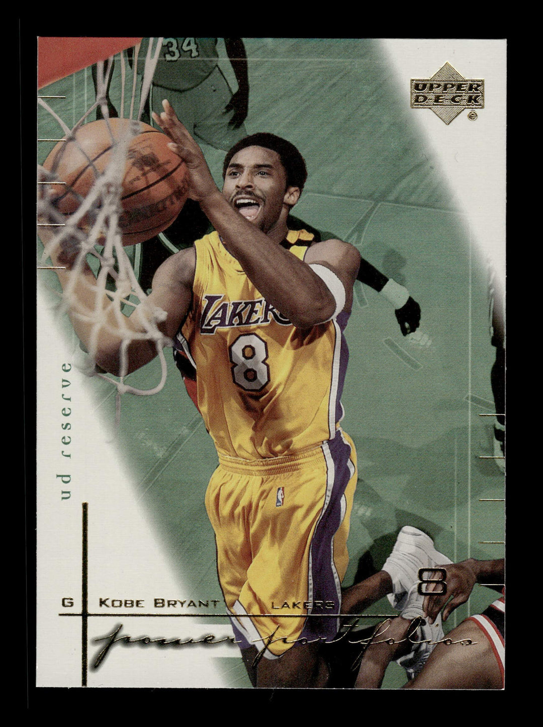 2000-01 UD Reserve #PW6 Kobe Bryant Power Portfolios