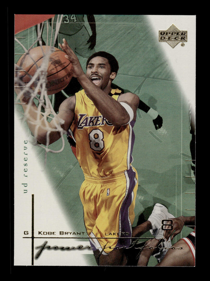 2000-01 UD Reserve #PW6 Kobe Bryant Power Portfolios