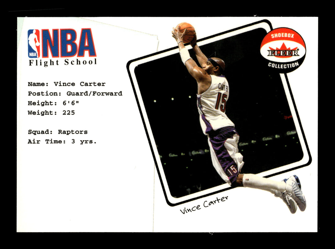 2001-02 Fleer Shoebox #15 FS Vince Carter NBA Flight School