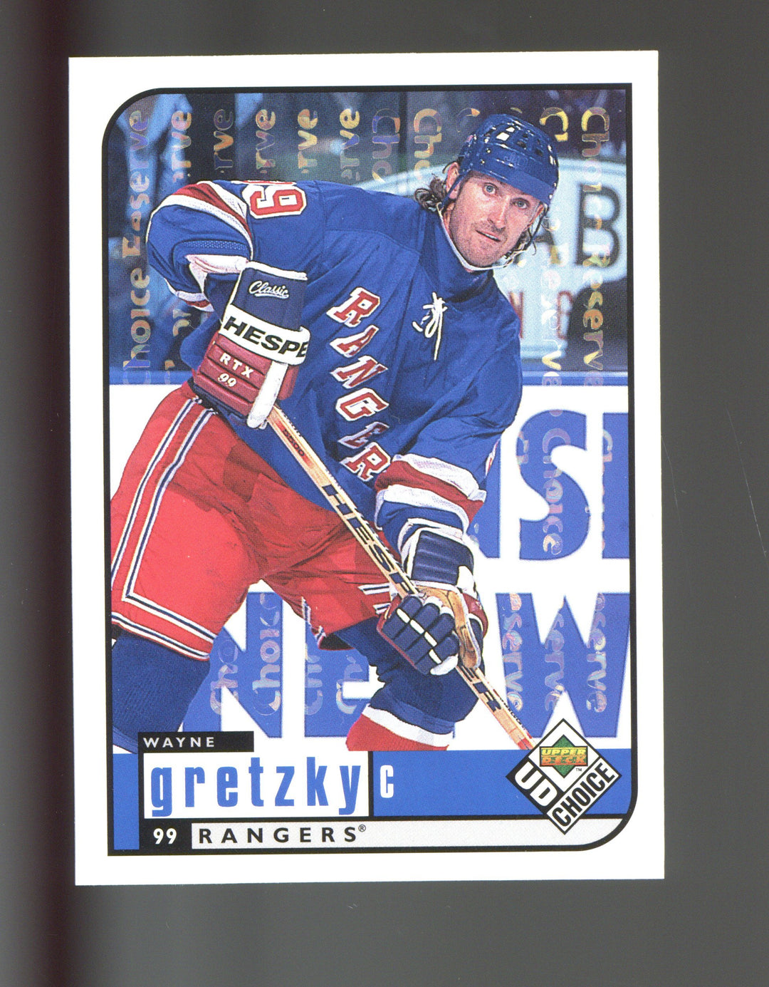 1998-99 UD Choice #128 Wayne Gretzky Choice Reserve
