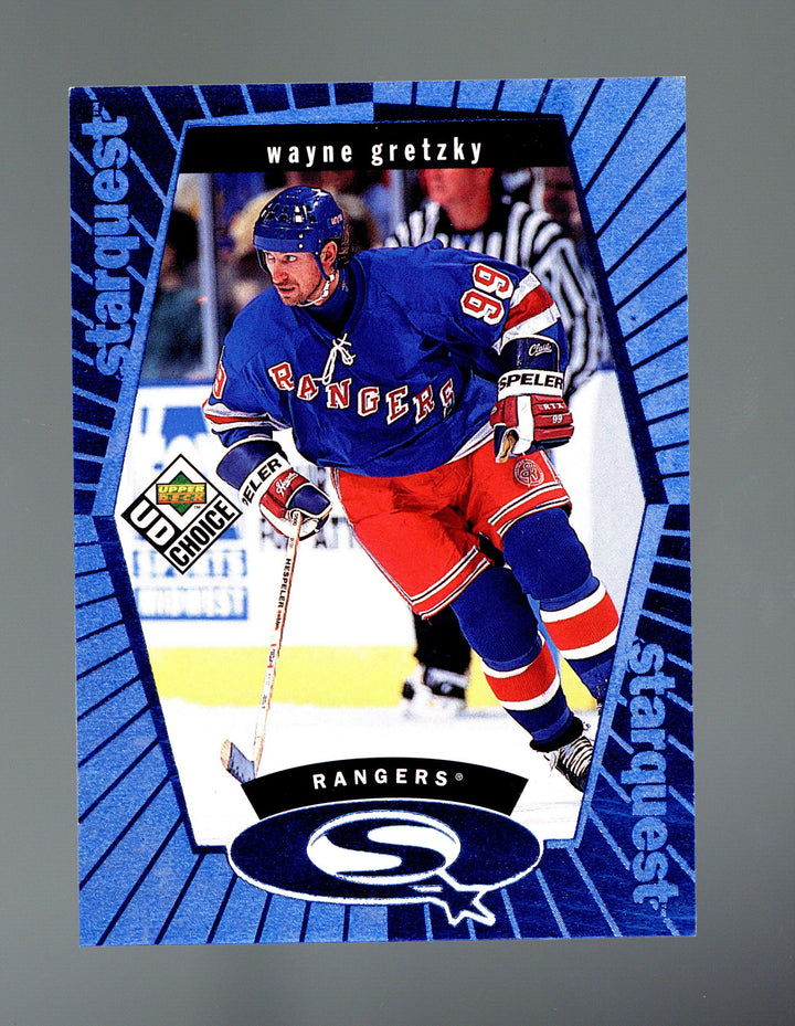 1998-99 UD Choice #SQ1 Wayne Gretzky StarQuest Blue