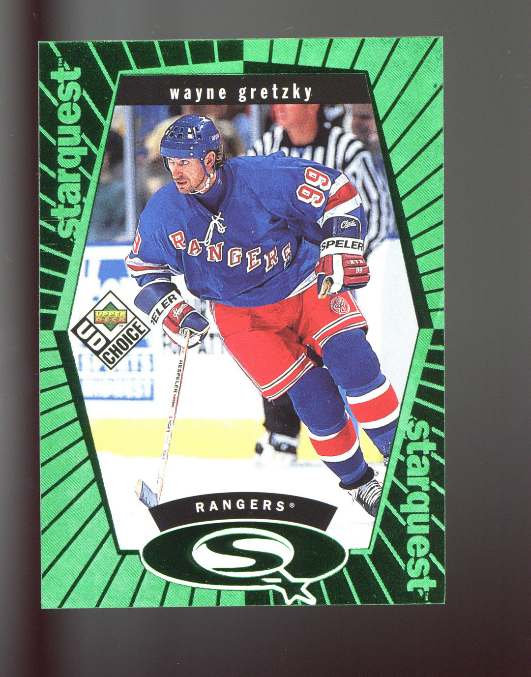 1998-99 UD Choice #SQ1 Wayne Gretzky StarQuest Green