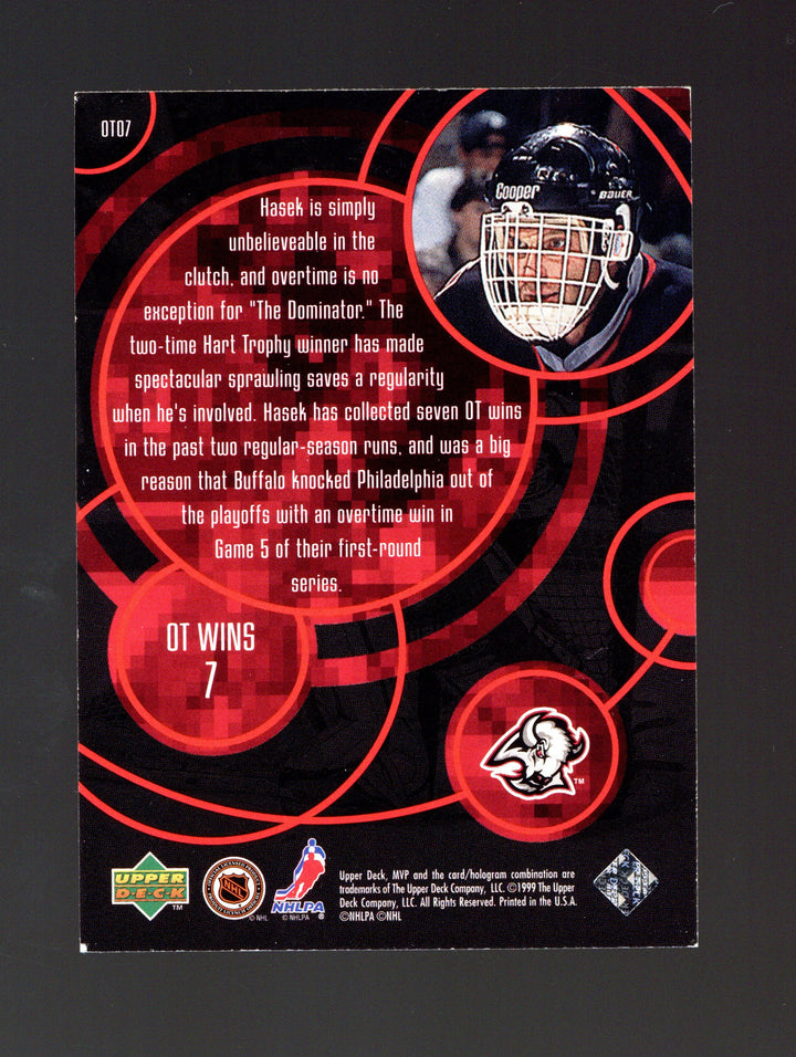 1998-99 Upper Deck MVP #OT07 Dominik Hasek OT Heroes