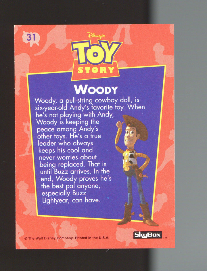 1995 SkyBox Toy Story #31 Woody