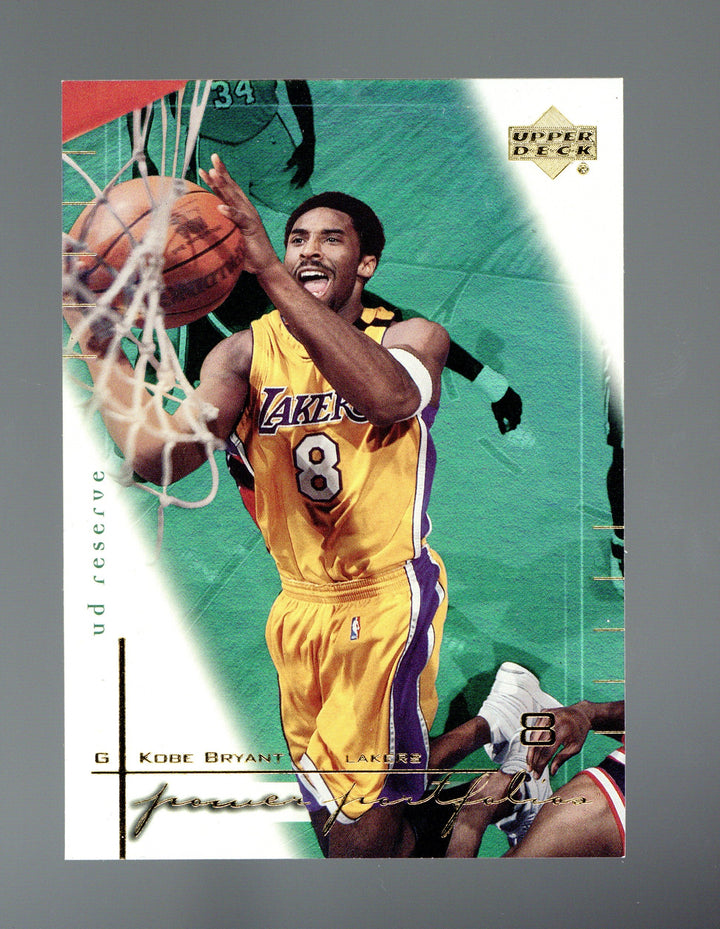 2000-01 UD Reserve #PW6 Kobe Bryant Power Portfolios