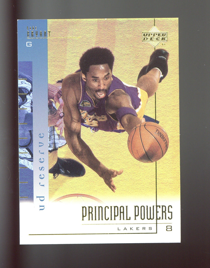 2000-01 UD Reserve #PP8 Kobe Bryant Principal Powers