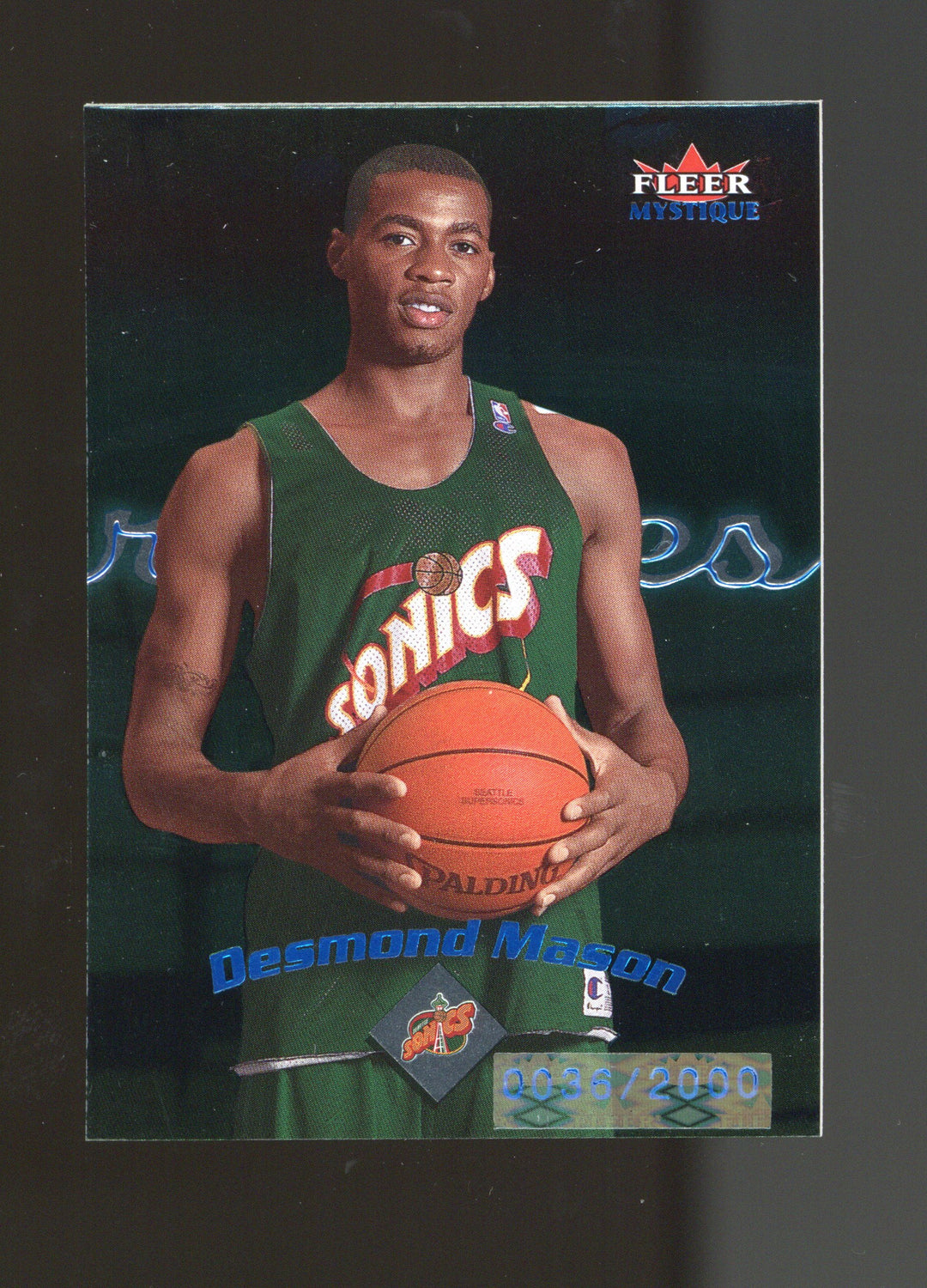 2000-01 Fleer Mystique #117 Desmond Mason #/2000