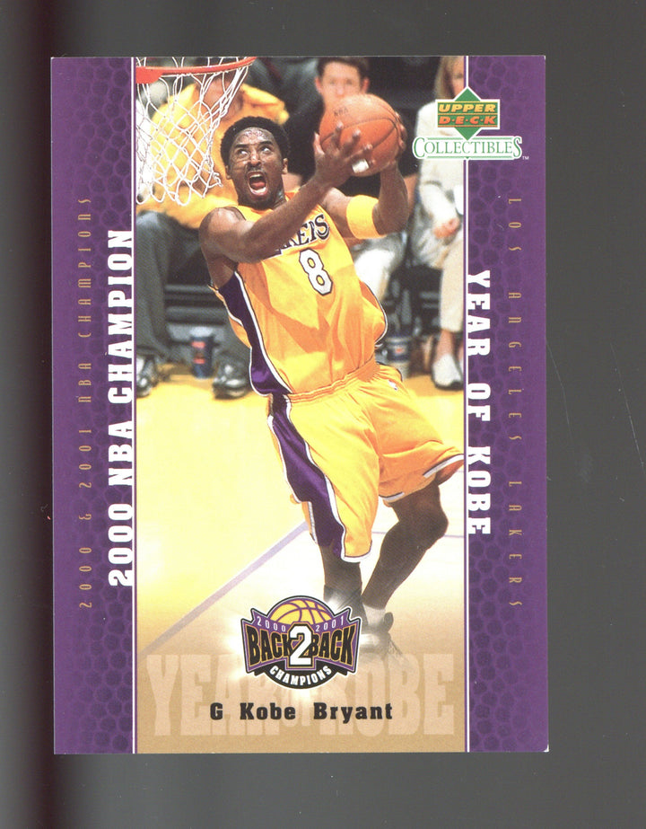 2001 Upper Deck Los Angeles Lakers Back2Back Champions #LA17 Kobe Bryant
