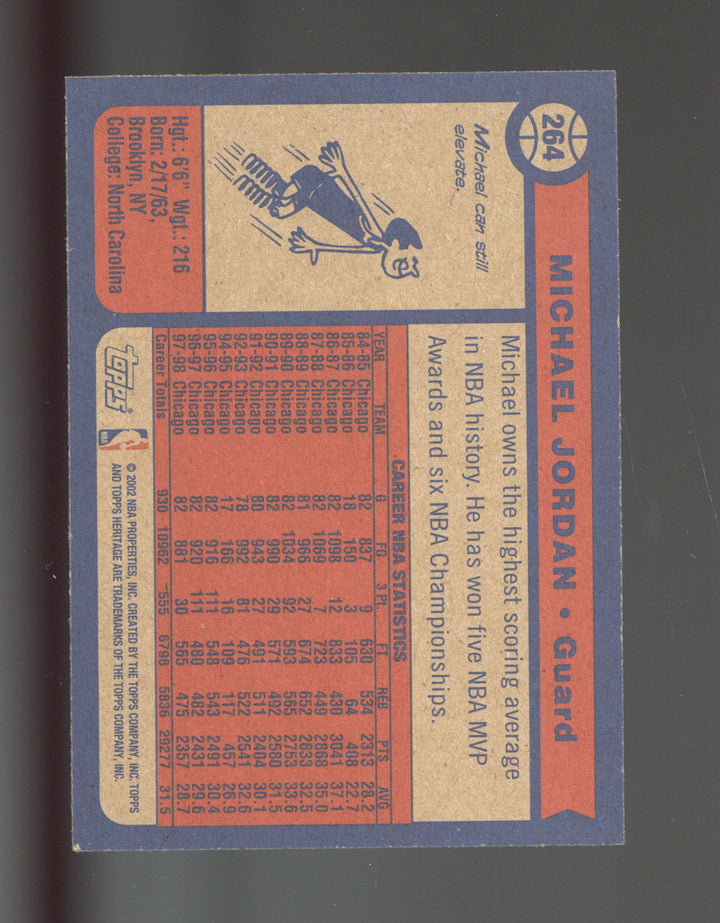 2001-02 Topps Heritage #264 Michael Jordan