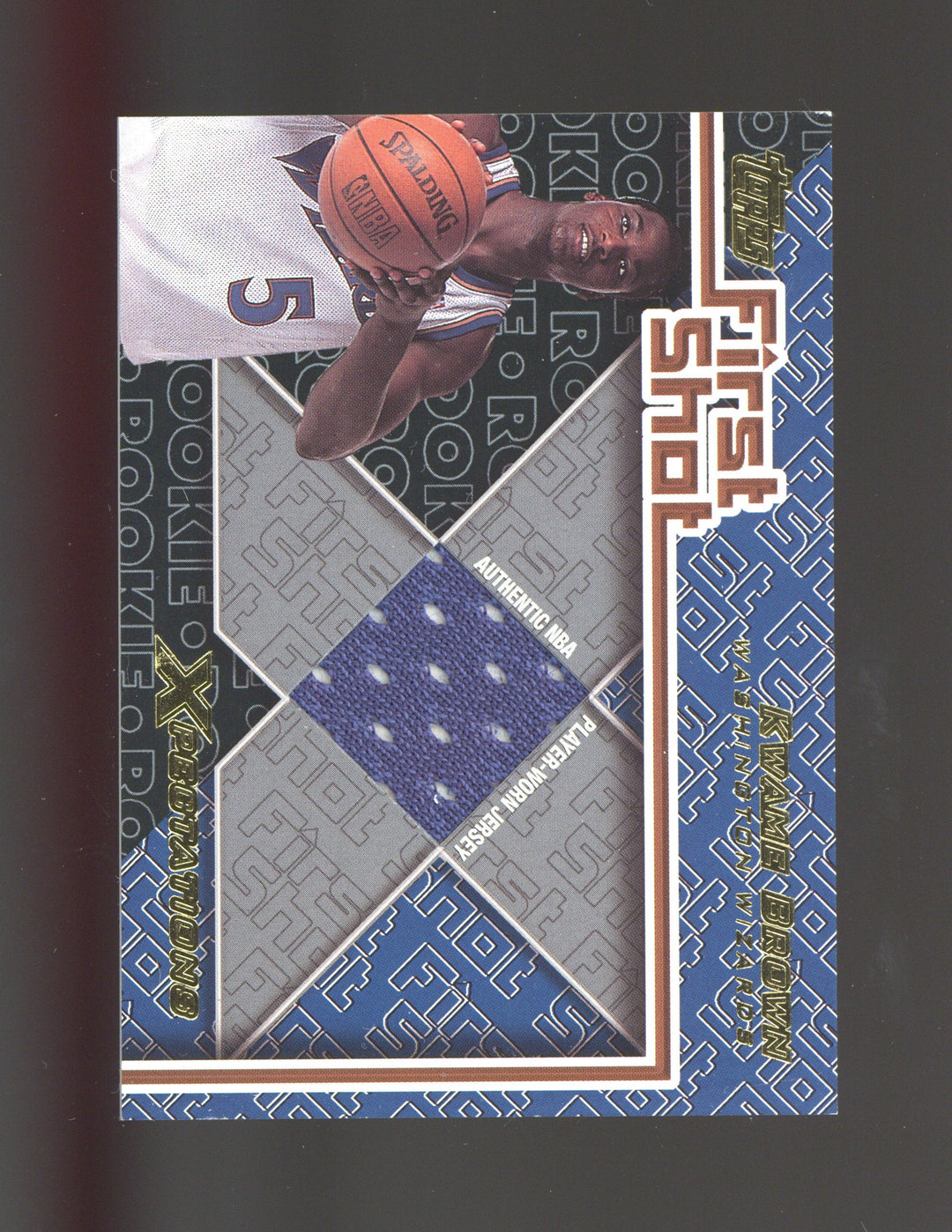 2001-02 Topps Xpectations #FS-1 Kwame Brown First Shot PATCH