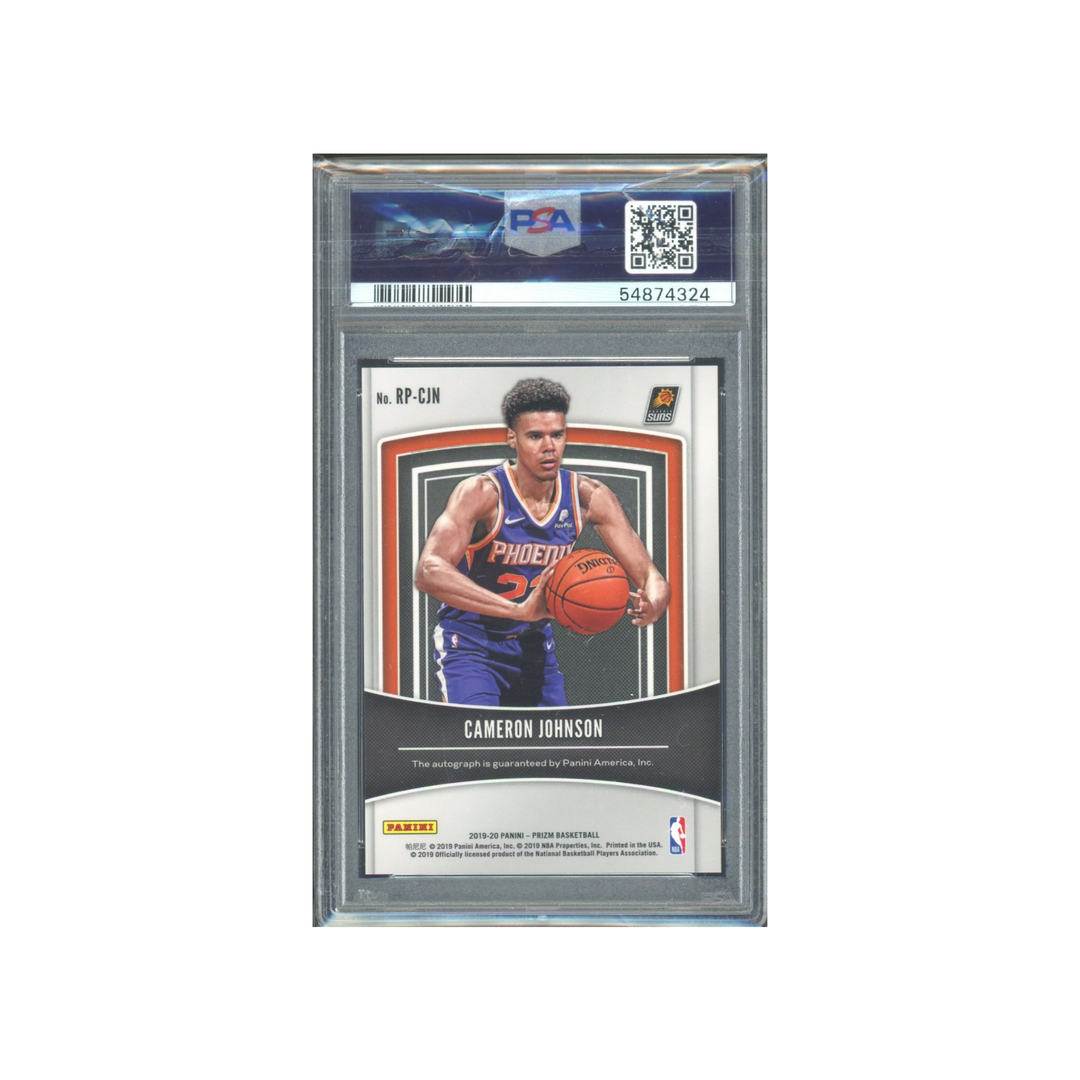 2019-20 Panini Prizm Basketball Rookie Penmanship #8: Cameron Johnson Rookie RC PSA 7