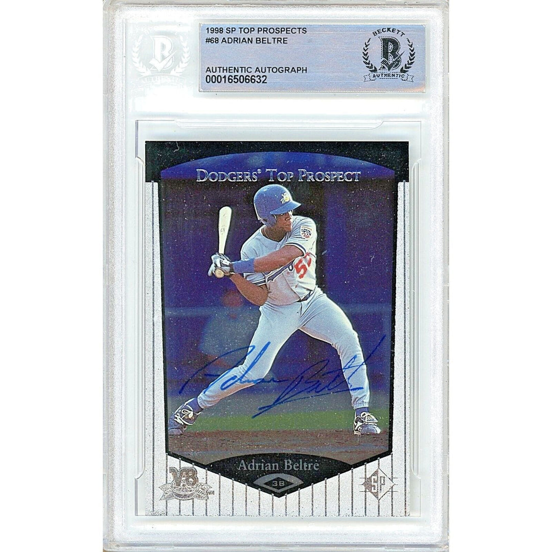Adrian Beltre LA Dodgers Signed 1998 SP Top Prospects Rookie Card BAS Auth Auto HOF