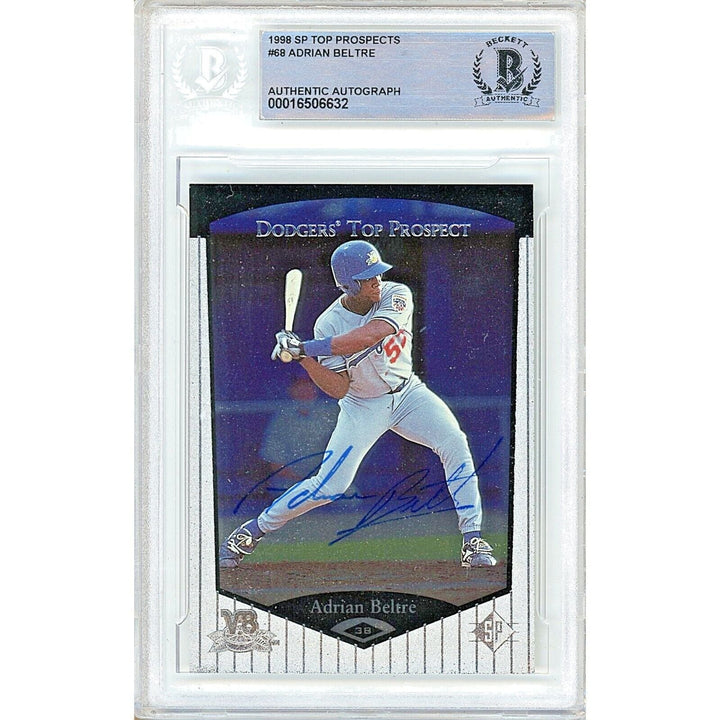 Adrian Beltre LA Dodgers Signed 1998 SP Top Prospects Rookie Card BAS Auth Auto HOF