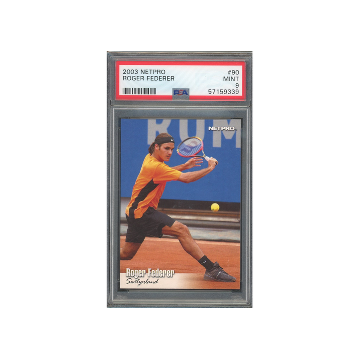 2003 Netpro Tennis Base #90: Roger Federer Base PSA 9
