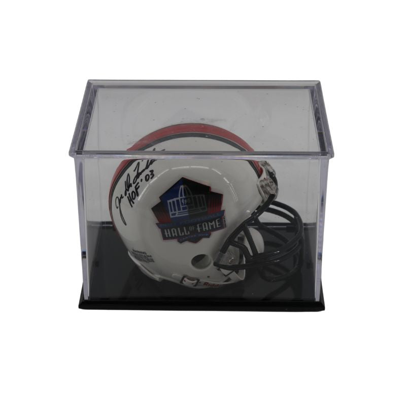 Mini Helmet Acrylic Display Case with Black Base