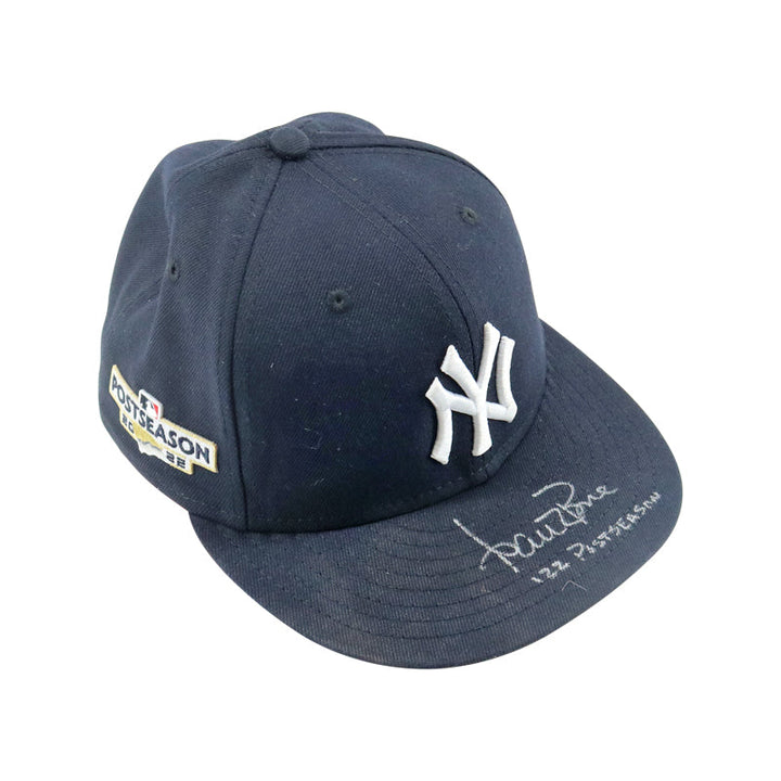 Aaron Boone New York Yankees Autographed 2022 Postseason Game Worn Yankee Hat (Boone LOA / CX Auth)