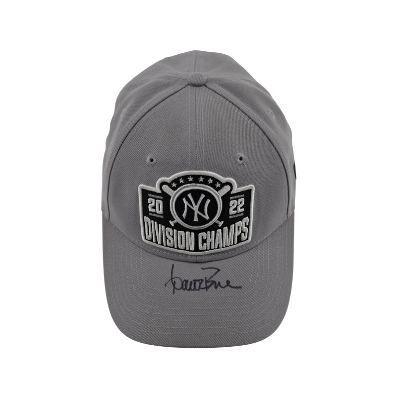 Aaron Boone New York Yankees Autographed 2022 Division Champs Worn Adjustable Hat (Boone LOA / CX Auth)
