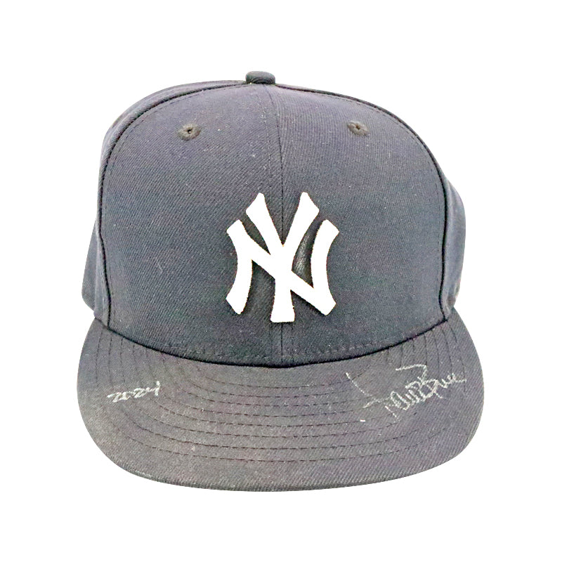 Aaron Boone New York Yankees Autographed Signed 2024 Game Used Yankee Hat - Sz 7 (A) (Aaron Boone LOA)