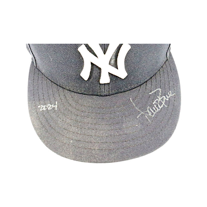 Aaron Boone New York Yankees Autographed Signed 2024 Game Used Yankee Hat - Sz 7 (A) (Aaron Boone LOA)