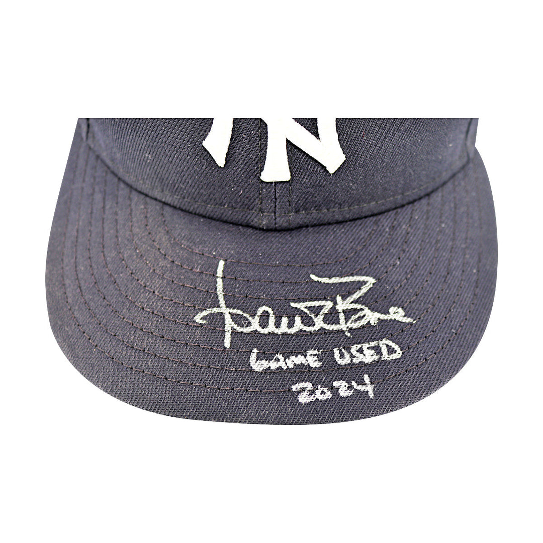 Aaron Boone New York Yankees Autographed Signed 2024 Game Used Yankee Hat (D) (Aaron Boone LOA)