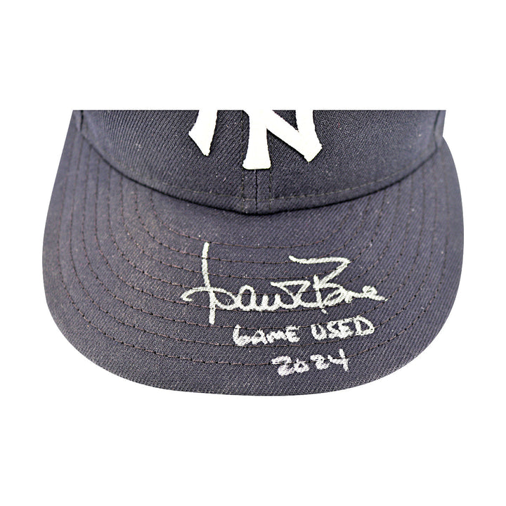 Aaron Boone New York Yankees Autographed Signed 2024 Game Used Yankee Hat (D) (Aaron Boone LOA)