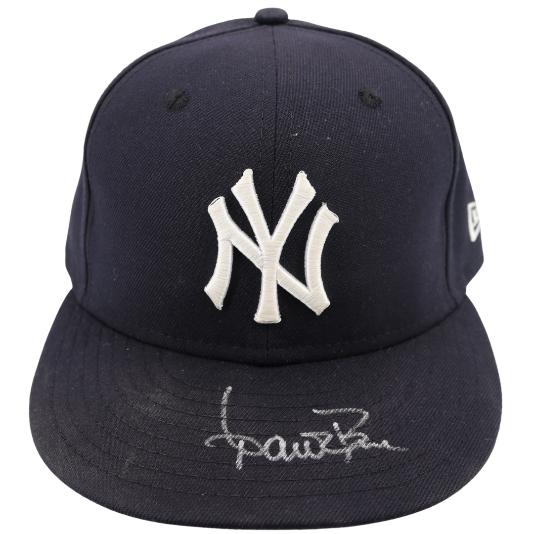 Aaron Boone Yankees Autographed Game Used 2025 Regular Season Hat-1 (CX Auth)